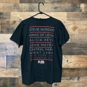 2013 Global Citizen Festival Central Park New York City Size Large Black T-Shirt